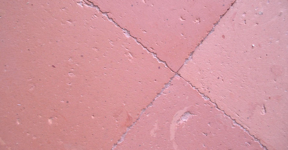 Pavimento in cotto fatto a mano - Fornace Polirone - Posa Accostata, bordo irregolare