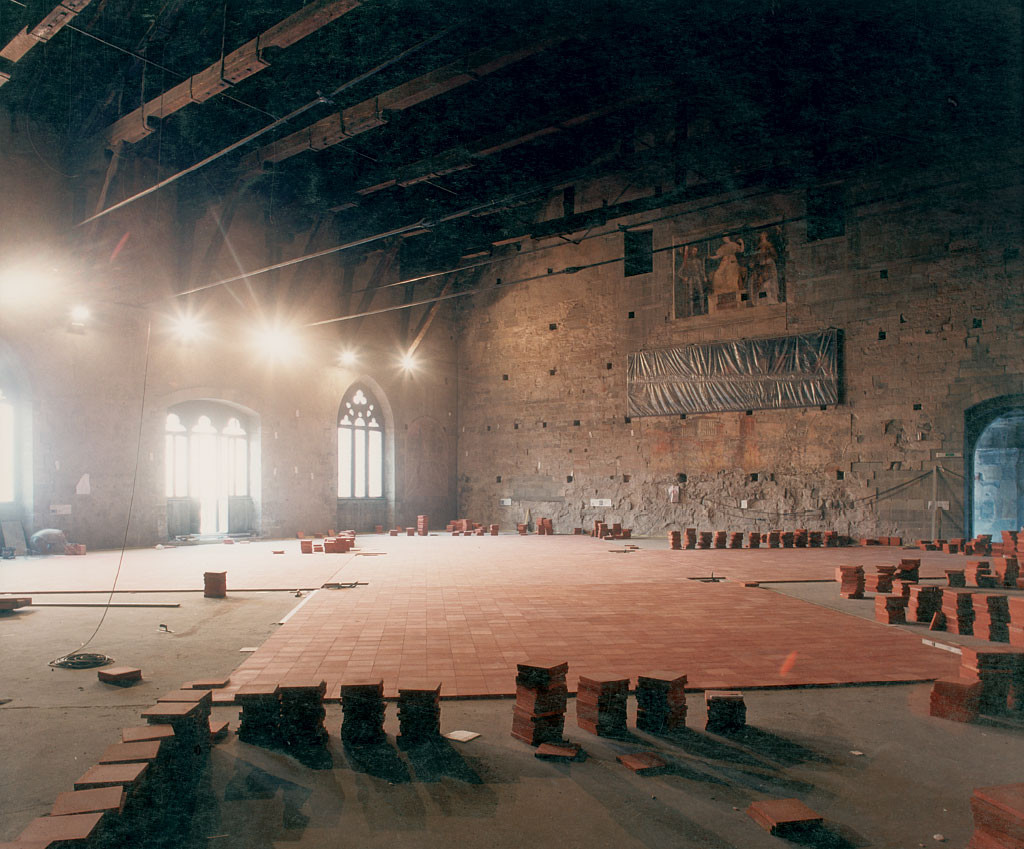 Pavimento in cotto fatto a mano Omogeneo - Palazzo della Ragione - Bergamo Secolo XII