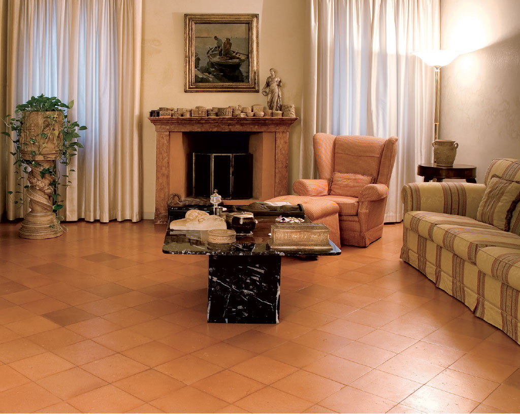 Pavimento in cotto fatto a mano Omogeneo - Casa privata - Mantova